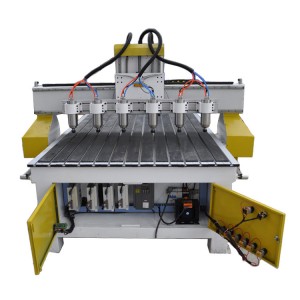 4 Heads CNC Woodworking Router Machine for 3D Carving