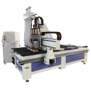 China Wholesale China Pneumatic 4 Heads Atc CNC Router Wood Carving Machine with Horizontal Spindle