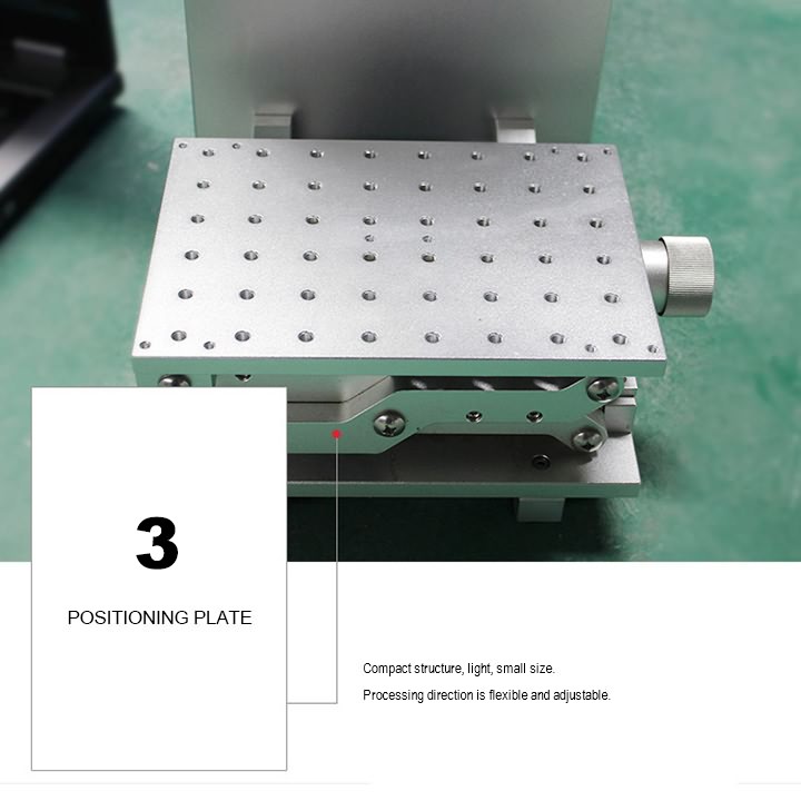 Portable fiber laser marking machine positioning plate