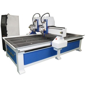 Two Heads CNC Router Wood Carving Furniture Making Machine