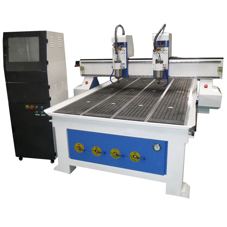 Two Heads CNC Router Wood Carving Furniture Making Machine Featured Image