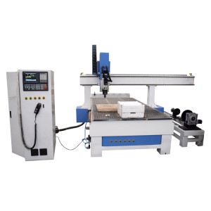 China New 300mm Rotary 4 Axis Atc Wooden Carving Machine for Furniture