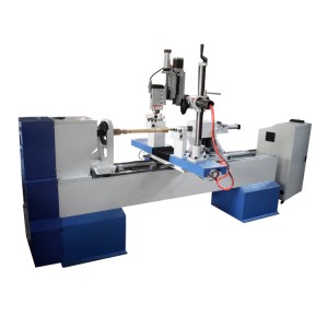 Wood Turning Single Axis One Spindle Lathe Machine for staircase columns