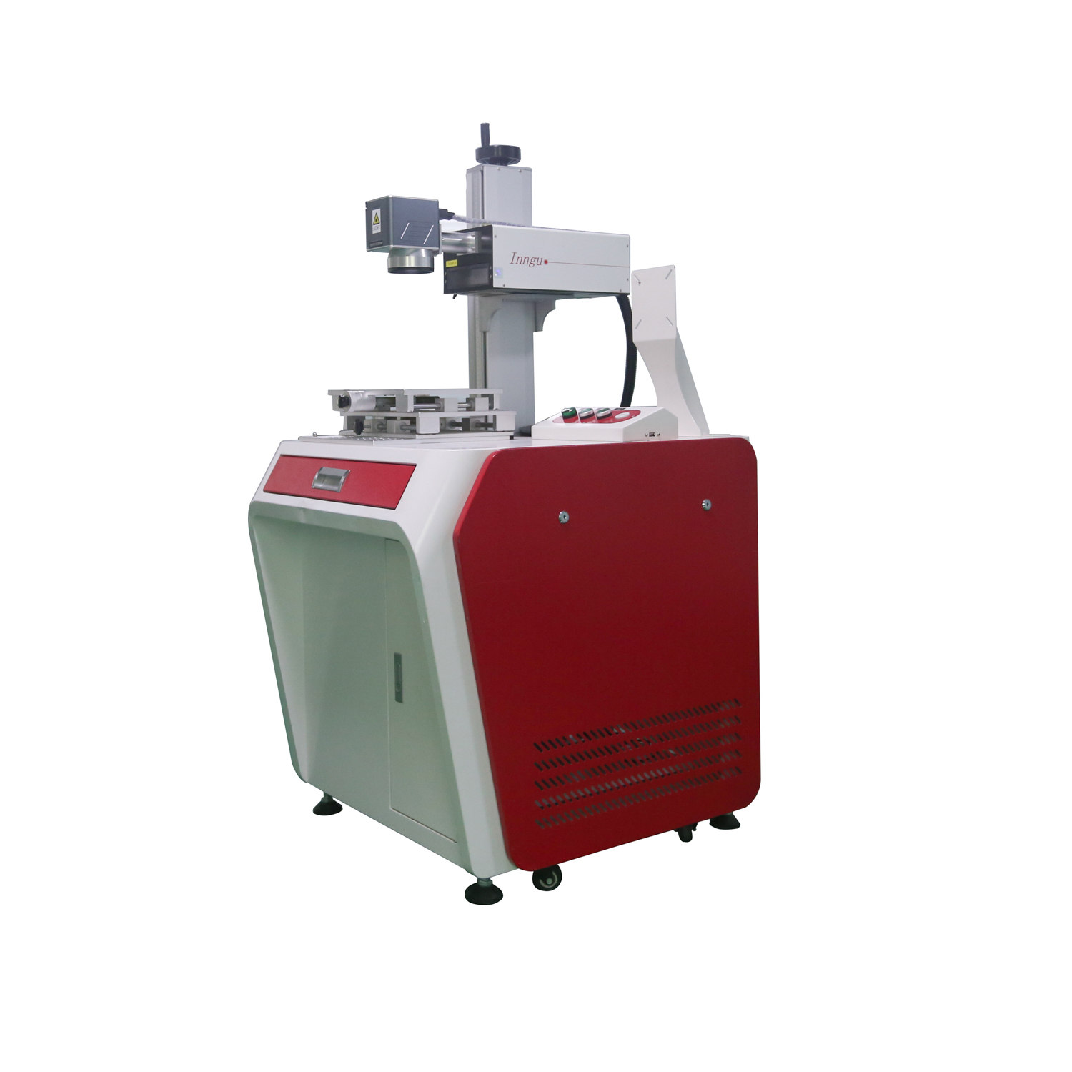 Jinan Factory Production Line Galvo Fiber Laser Printer Marking Machine for PVC PE Pipe Featured Image