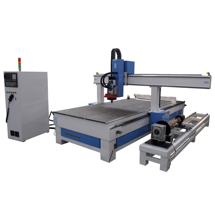 Wood CNC Router with 4th Rotary Axis New Model Heavy Iron body Featured Image