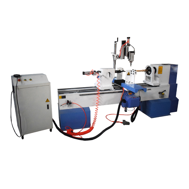 Wood Turning Single Axis One Spindle Lathe Machine for staircase columns Featured Image