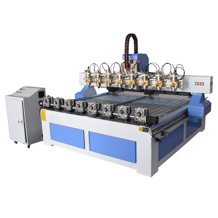 OEM Manufacturer China 6 Spindles 3D Carving CNC Woodworking Router Machine 4 Axis Wood CNC Machine Featured Image