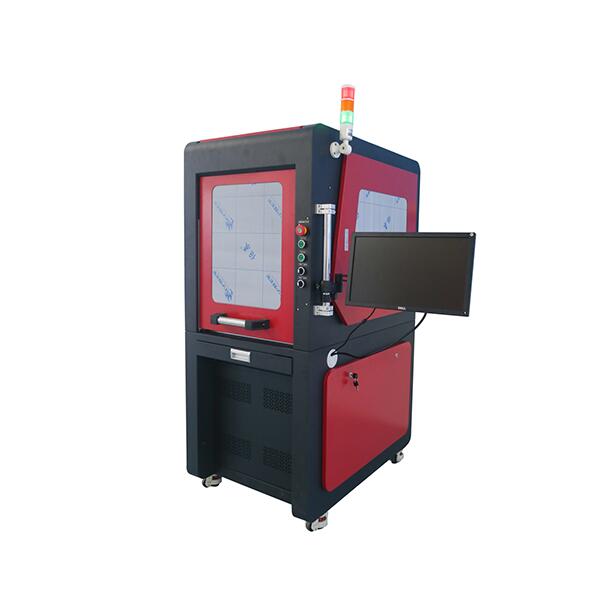 Fully Enclosed Co2 Laser Marking Machine Laser Engraver With Indicator Light