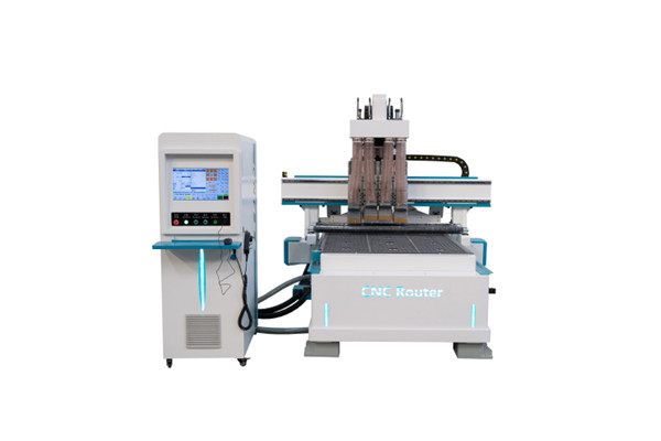 What are the advantage of the pneumatic 4 heads cnc router?