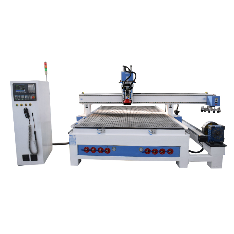 Factory directly supply 4 Axis Automatic Tool Changer CNC Router Wood 1325 for Kitchen Furniture Cutting Featured Image