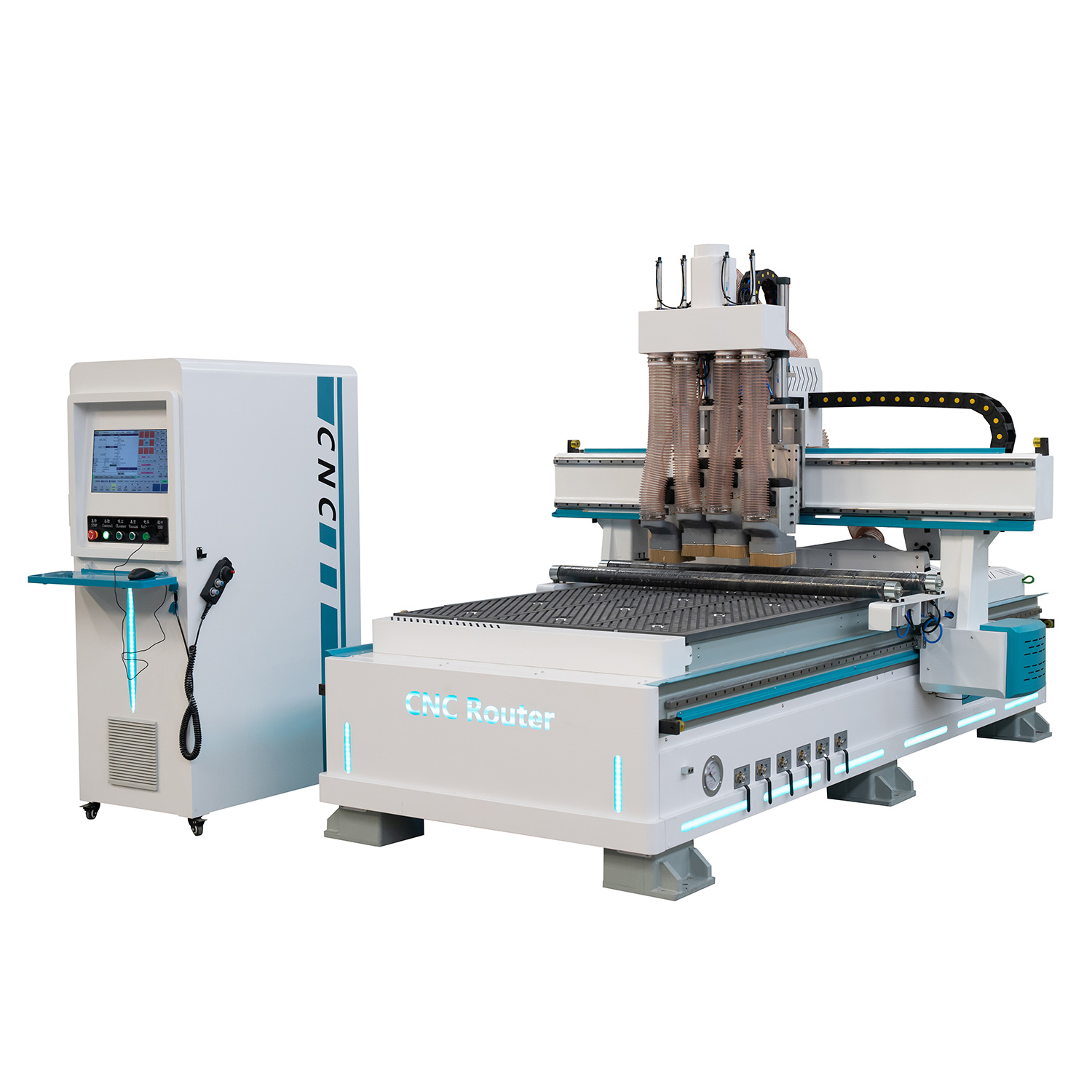 Linear Atc CNC Router Machining Center with Saw and Drill Unit for Invisible Panel Furniture Featured Image