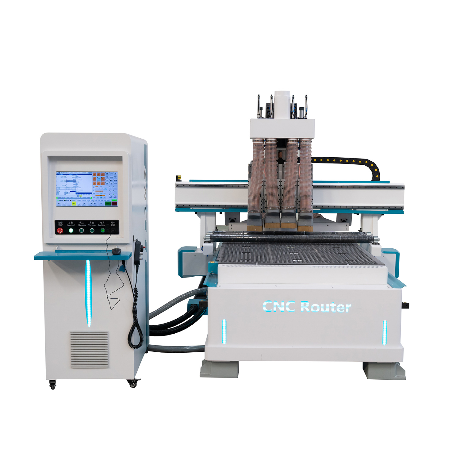 Excellent quality Shop Cnc Router - Linear Atc CNC Router Machining Center with Saw and Drill Unit for Invisible Panel Furniture – Apex