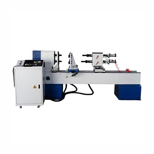 Automatic 2 Axis 4 Cutters CNC Wood Turning Lathe Machine