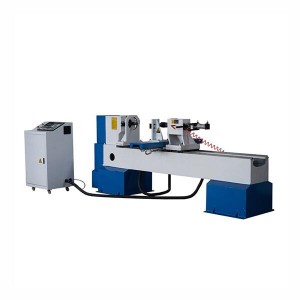 Auto Feeding CNC Wood Turning Lathe Baseball Ba...